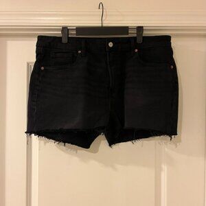 Black Jean Shorts